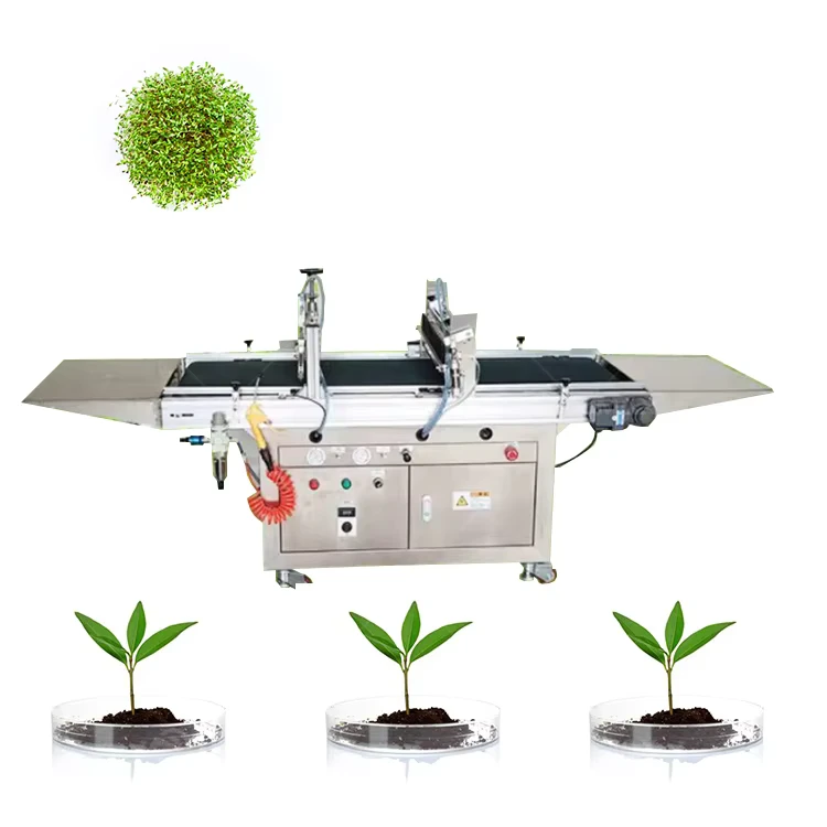 High Efficiency Vegetable Plug Tray Seedling Planter Flowers Seeder Sowing Machine Plug Tray Seedling Production Line