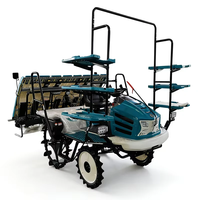 High Efficiently Riding Type 8 Rows High Speed Rice Transplanter Machine