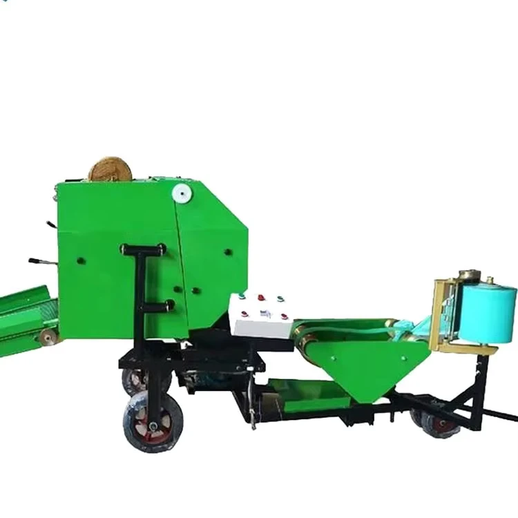 High Output Automatic Mini Silage Round Bale Wrapper with CE Certification Motor 50 60 Bales Hour Capacity 1 Year Warranty