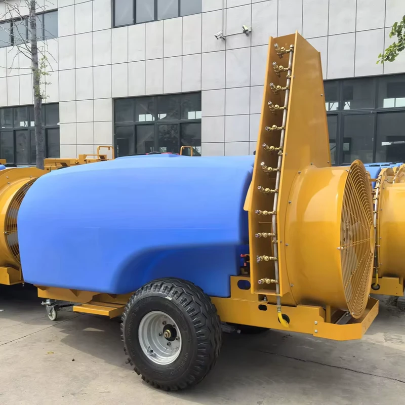 High Productivity Orchard Insect Fogger Air Blast Sprayer Trailer Mounted for Fruit Trees Plants for Retail Drone Engine