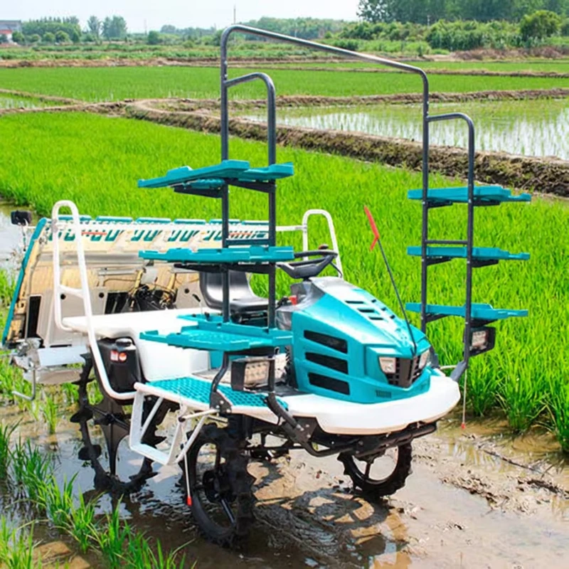 High Speed Riding Type Rice Transplanter Manufacturer Transplanter Manual Agricultural Rice Seeder Paddy Transplanter