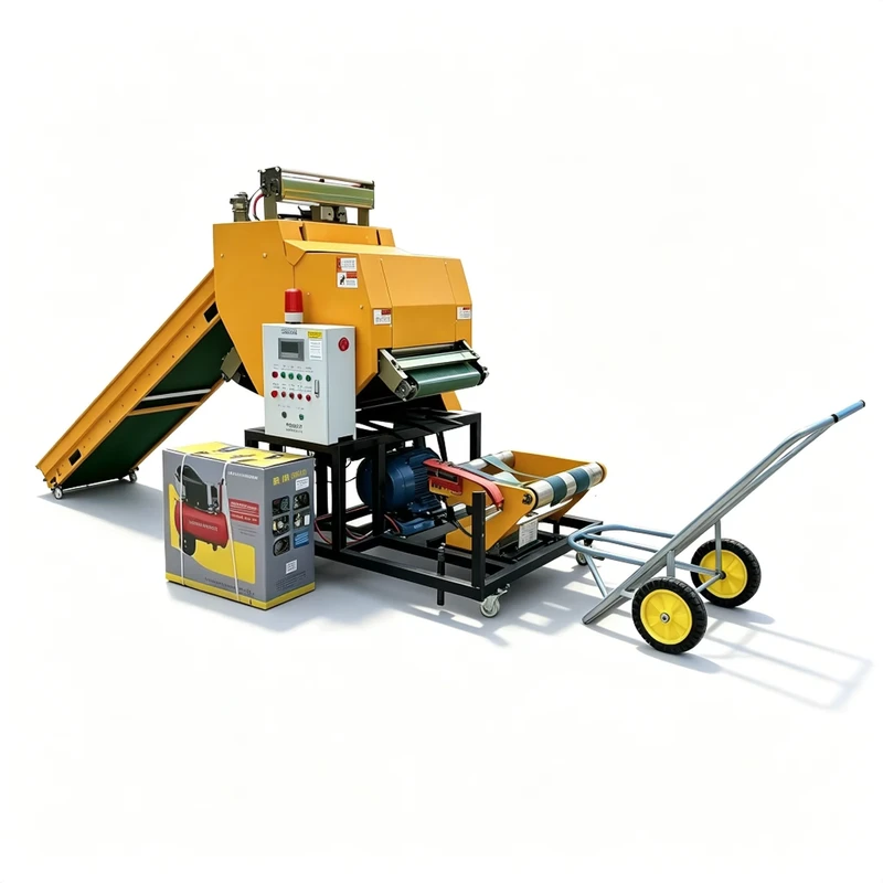 Factory Supply Durable Belt Type High Efficiency Agricultural Hay Silage Baler Machine