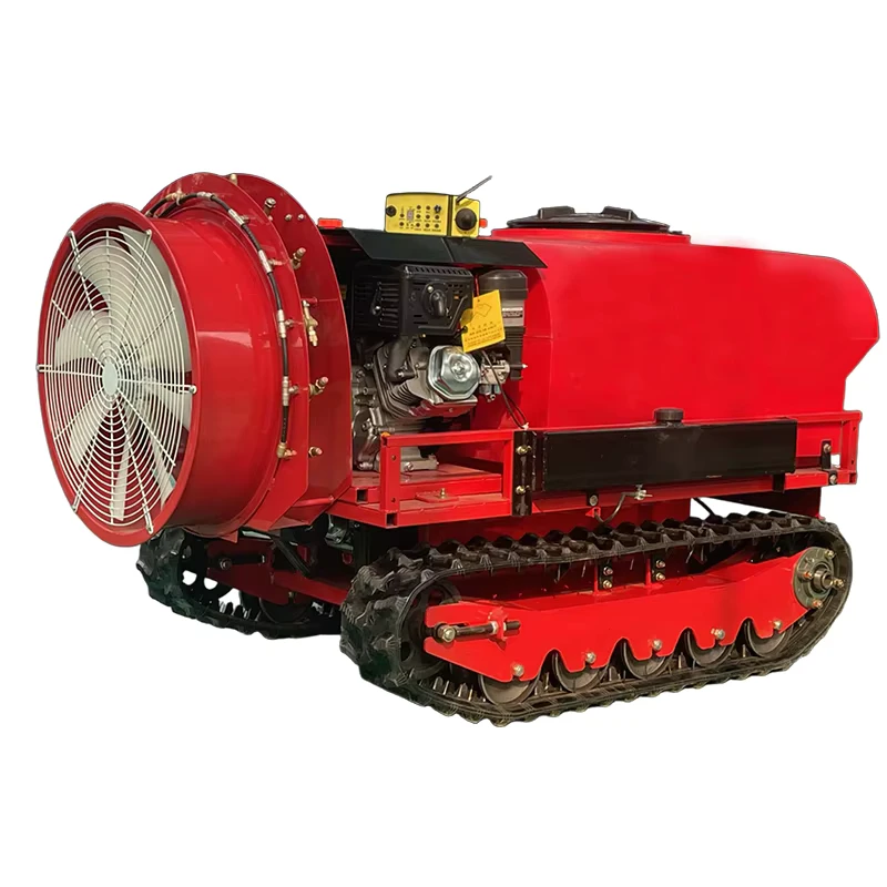 Intelligent Remote Control Orchard Sprayer Unmanned Crawler Type Air assisted Agricultural Spray Machine