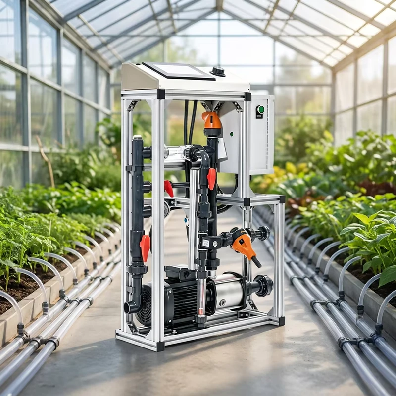 Intelligent Water and Fertilizer Integrated Machine Agriculture Drip Irrigation Fertigation System for Greenhouse
