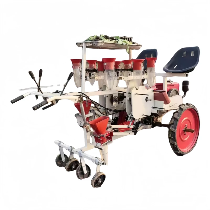 KET Double Row Cabbage Bean Spinach Seeding Transplanter Watermelon Sunflower Seeds Seeding Planter Machine