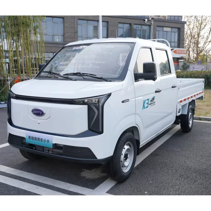 Karry K3 4*2 Double row Pure Electric Flatbed Mini Truck 33.28kWh