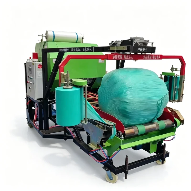 Large Scale Silage Hay And Corn Stalk Motor Gearbox Engine Wire Baler Low Noise Livestock Machinery