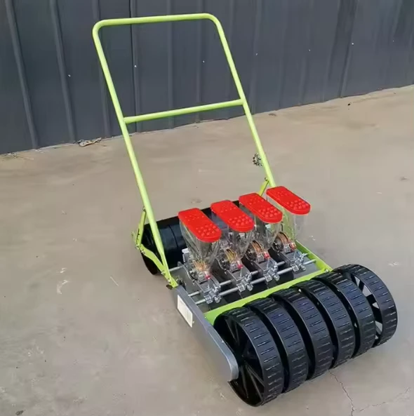 Manual Hand Propelled 1 2 3 4 5 6 Row Agricultural Rapeseed Seed Sowing Rice Vegetable Planting Farm Seeder