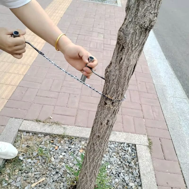 Manual Two Hand Chain Saw 63cm Cutting Length for Orchard Pruning and Light Cutting