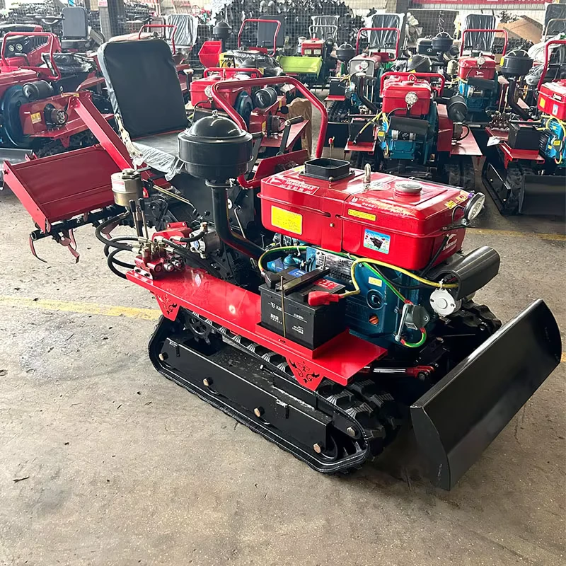 Mini Crawler Tractor with Strong Climbing Ability and Stable Running for Paddy Field Dry Land Farming and Agricultural Planting