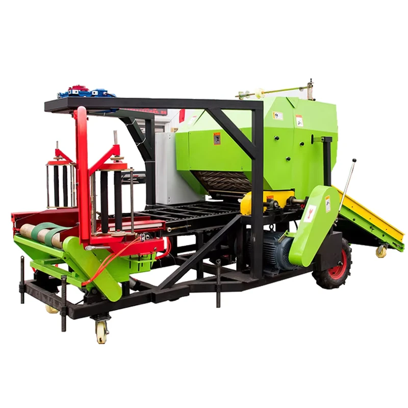 Mini Round Bale Forage Silage Compress Corn Maize Baler Hay Wrapping Machine