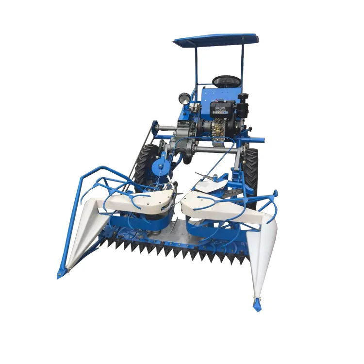 Mini Self Propelled Four Wheel Reaper Harvester for Reed Wheat Rice Corn Harvesting