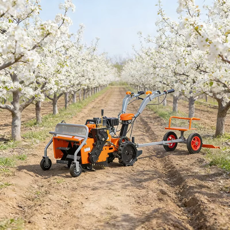 Multi Functional Ride On Heavy Duty Weeding Equipment Dry Clutch System 40 80CM Adjustable Width Farm Use Ditching