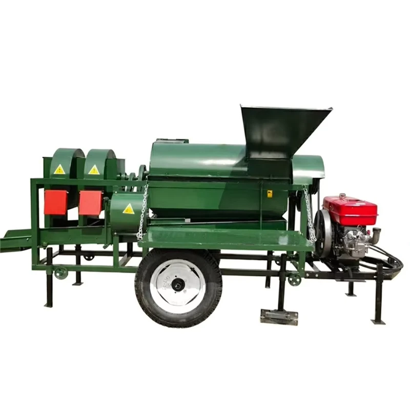 Multifunction Grain Thresher Machine Efficient Corn Wheat Bean Threshing Equipment for Farm Use