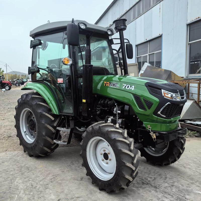 Multifunctional Farming Tractor 70HP Cabin AC 4WD Wheeled YTO Engine Agricultural Tractors