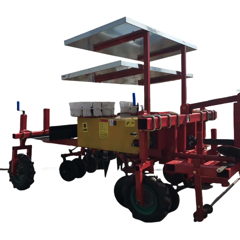 Multifunctional Vegetable Transplanter Machine Two Row Tomato Chili Sweet Potato Planter Core Seeders Transplanters