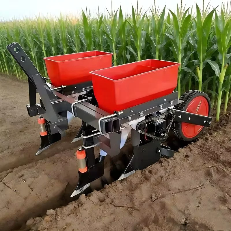 New Design 2 Row Farming Equipment Mini Corn Seeder & Transplanter High Productivity 1 Year Warranty