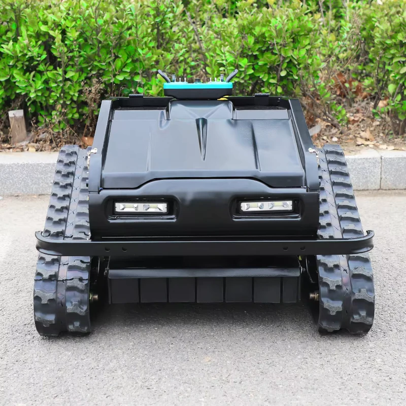 Off road Tank 800mm Orchard Mower Remote Control Zero Turn All Terrain Crawler 4 Stroke 452cc Industrial DIY Side