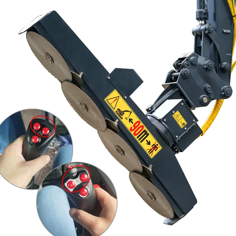 Orchards Saw R 1700mm Hydraulic Tree Pruning 12 20 Tons Excavator Attachments Wood 4 3 2 1 Pcs Circular Saw