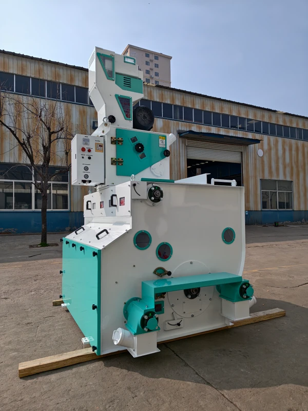 Pneumatic Rice Husking Machine Automatic Rubber Roller Paddy Husker with Paddy Separator Function Grain Hulling Equipment