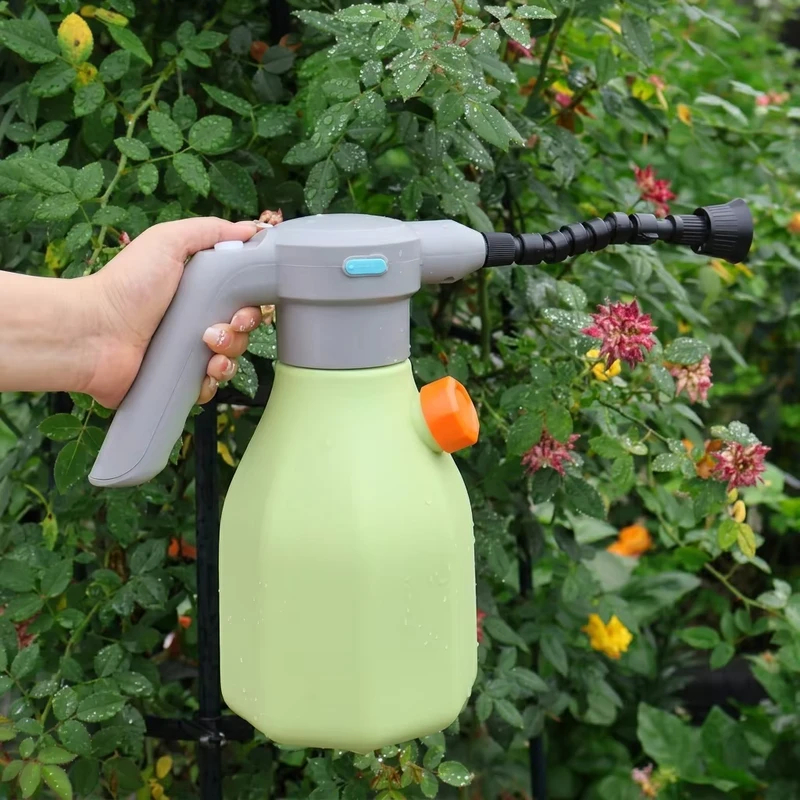 Portable Automatic Electric Garden Sprayer 2L Battery Powered USB Chargeable Adjustable Nozzle for Watering Sterilizing