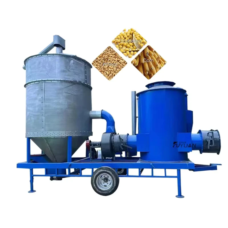 Portable High Efficient Mobile Grain Dryer For Corn Rice Wheat Vertical Grain Dryer