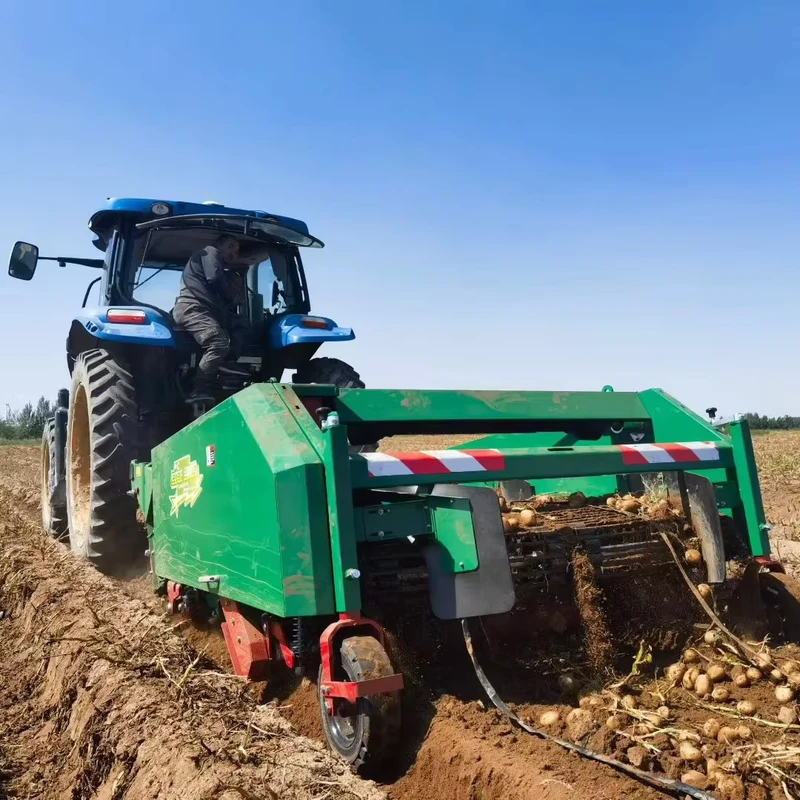 Potato Harvester Machine Combine Digger with Big Bag Rolls and Conveyor Rod Agricultural Farm Equipment