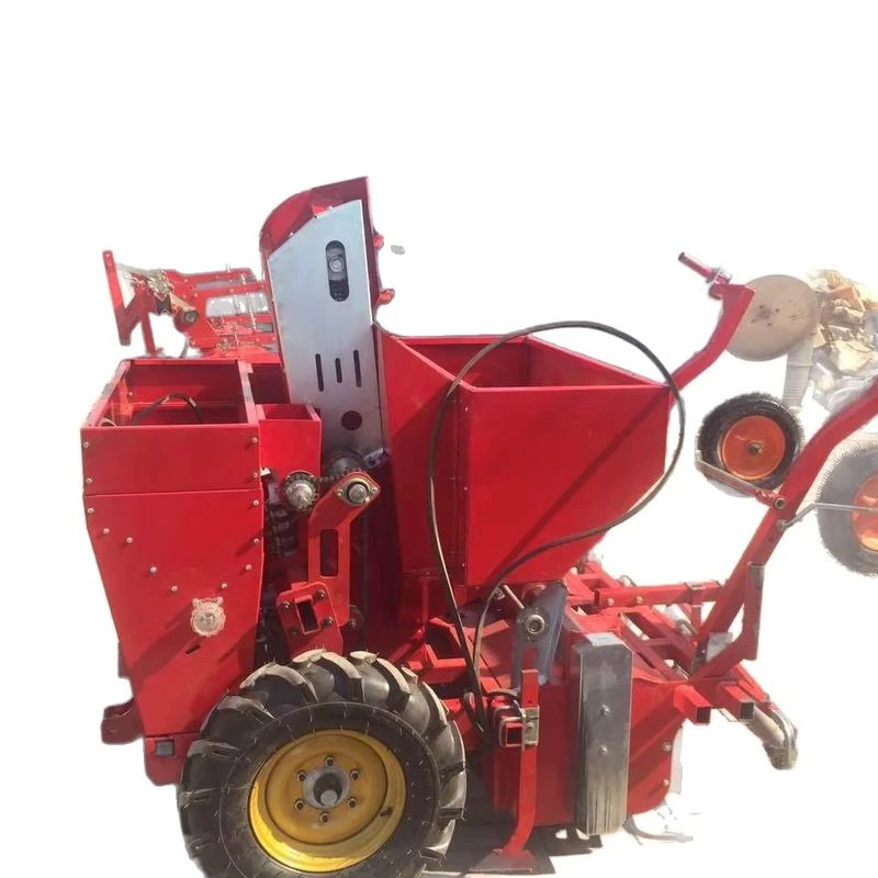 Potato Planter Double row Potato Planter with Wide Ridges Saffron Planter Integrated Ridging and Mulching Machine