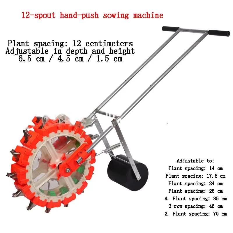 Precision On demand Manual Spoon type Seeder Gearbox 1 Row 2 Acres Hour Efficiency Multi functional Small Vegetable Planter
