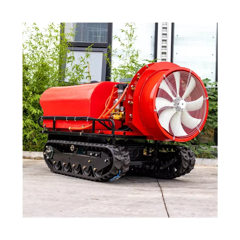 Remote Control Agricultural Farm Sprayer Automatic Air Assist Sprayer Robot Self Propelled Crawler Orchard Sprayer
