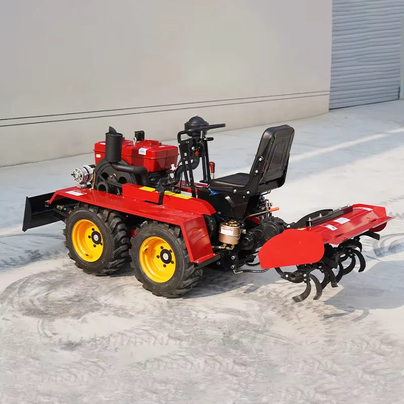 Rotary Tiller Cultivator Farm Machinery Multifunctional Mini Tiller Walking Tractors Micro Tillage Machine
