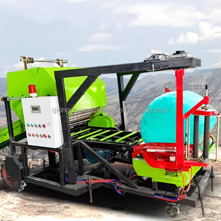 Round Type Easy Operation Large Big Bale Wrapper Machine 200kg Per Bale