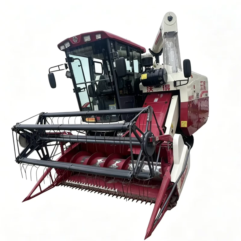 Second hand Shuangjia Combine Harvester Rice Wheat Corn Grain Harvester 135 Hp Engine 100 Reinforced Transmission 1.6m Grain