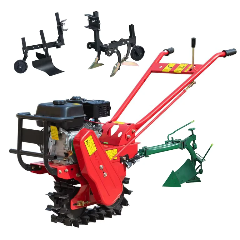 Small Chain Track Micro Tiller Agricultural Cultivator Multifunctional Micro Tillage Mini Tiller for Farm