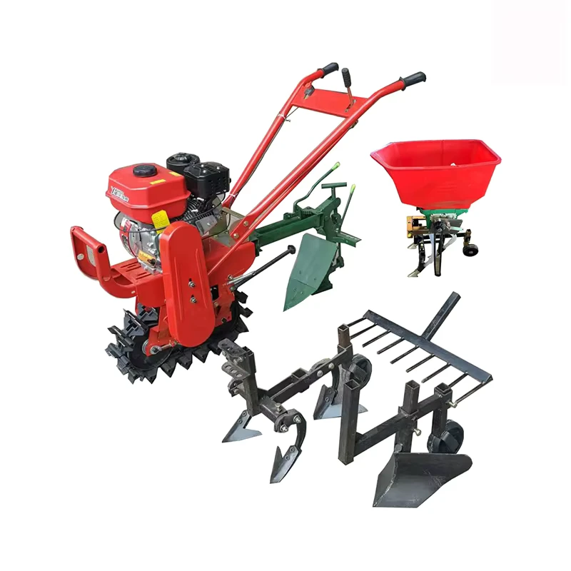 Small Plough Machine Cultivator Hand Held Micro Tiller Slope Rotary Tiller for Sale