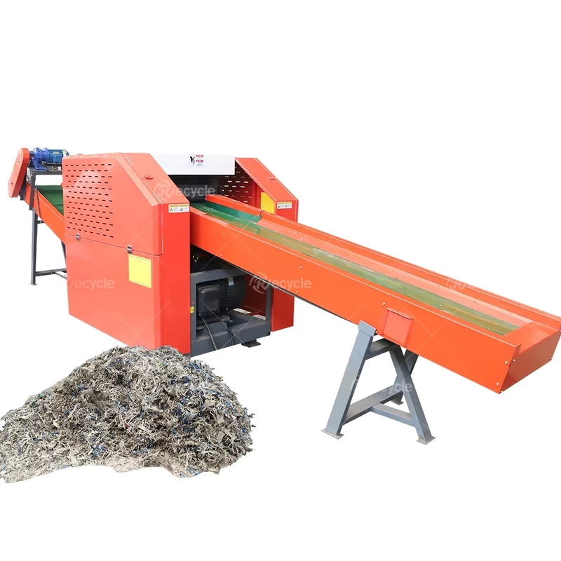 Sponge Old Clothes Shredder Waste Ton Bags Crusher Shredder Cutter Machine