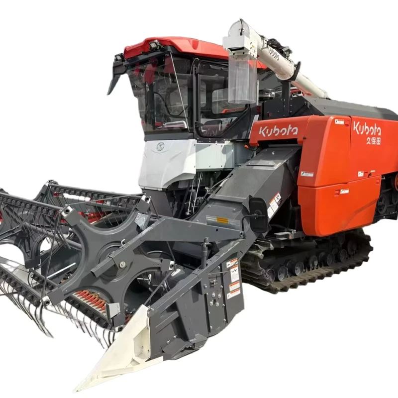 Stable 118HP Track Combine Harvester for Muddy Wet Paddy Field Work
