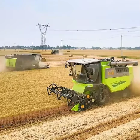 TF150 Wheeled Combine Harvester for Grain Corn Bean