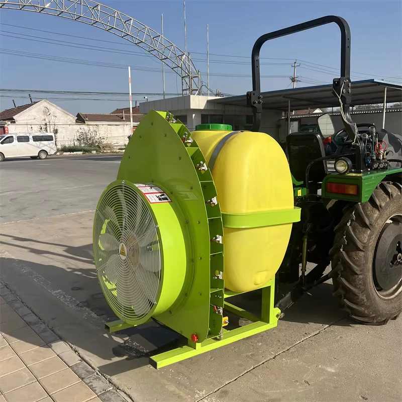 Tractor Backpack Sprayer Air Assisted Fully Automatic High Productivity Fruit Tree Sprayer 500L Pneumatic Sprayer
