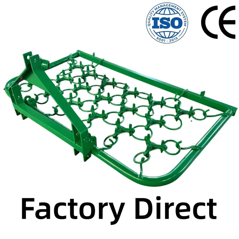 Tractor Mounted 3 Point Heavy Duty Pasture Harrow Drag Chain Harrow for Soil Leveling