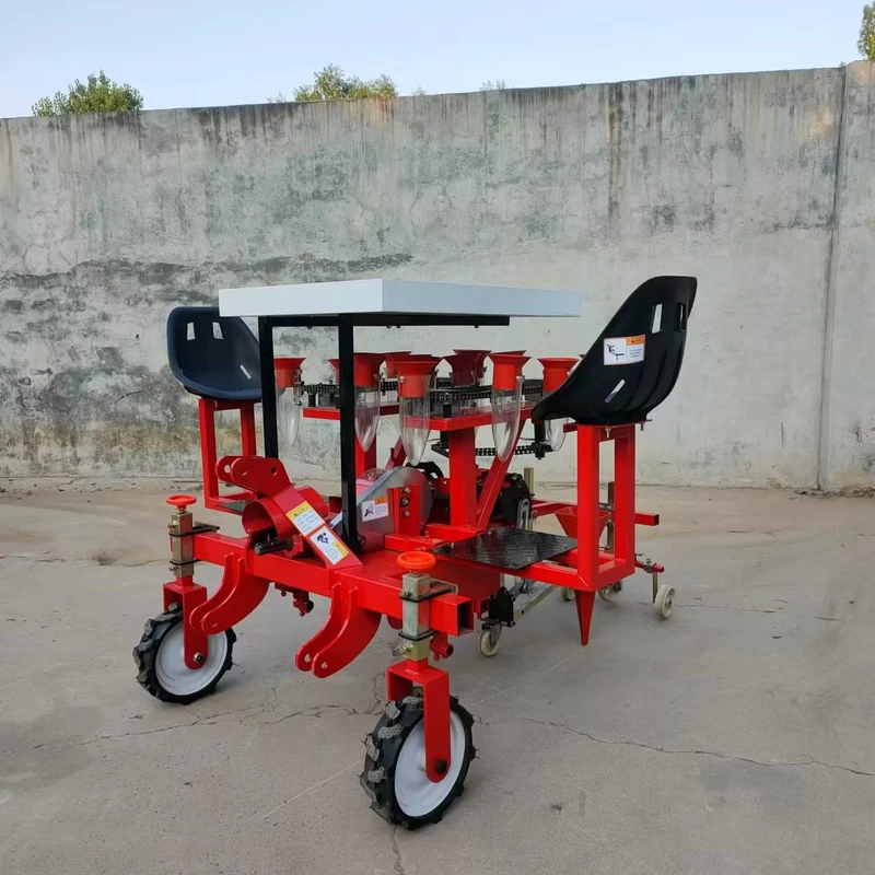 Tractor Mounted Vegetables Transplanter 2 Rows 4 Rows Vegetable Seedlings Planter Machine