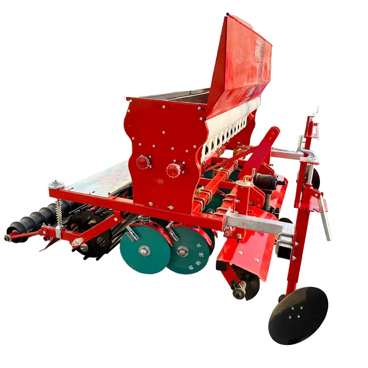 Tractor Mounted Wheat Planter with Fertilizer Wheat Rice Drill Seeder Grass Alfalfa Seeder