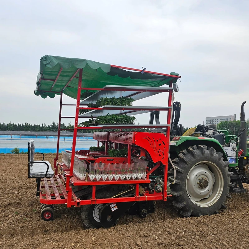 Tractor Trailed Transplanter for Small Farms Vegetable and Onion Seedling Transplanting Machine 1 Year Warranty 1200kg
