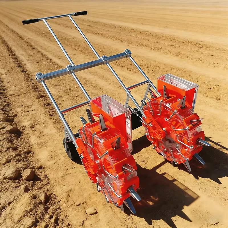 Two Row Manual Seeder Machine for Corn Wheat Legume Seeds High Productivity Farm and Home Use Planter