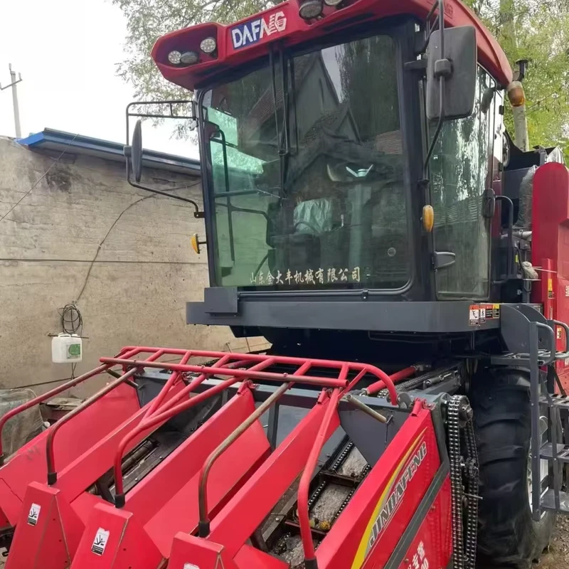 Used 4 Rows Corn Combine Harvester 4YZP 4FA